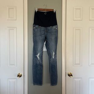 Ingrid & Isabel Distressed Maternity Jeans